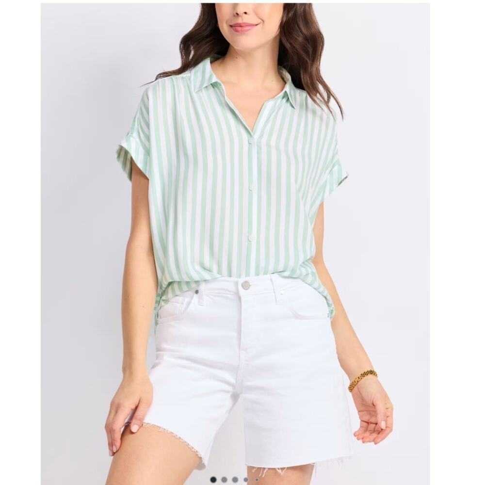 Beach Lunch Lounge Button Down Darby Shirt Women's M